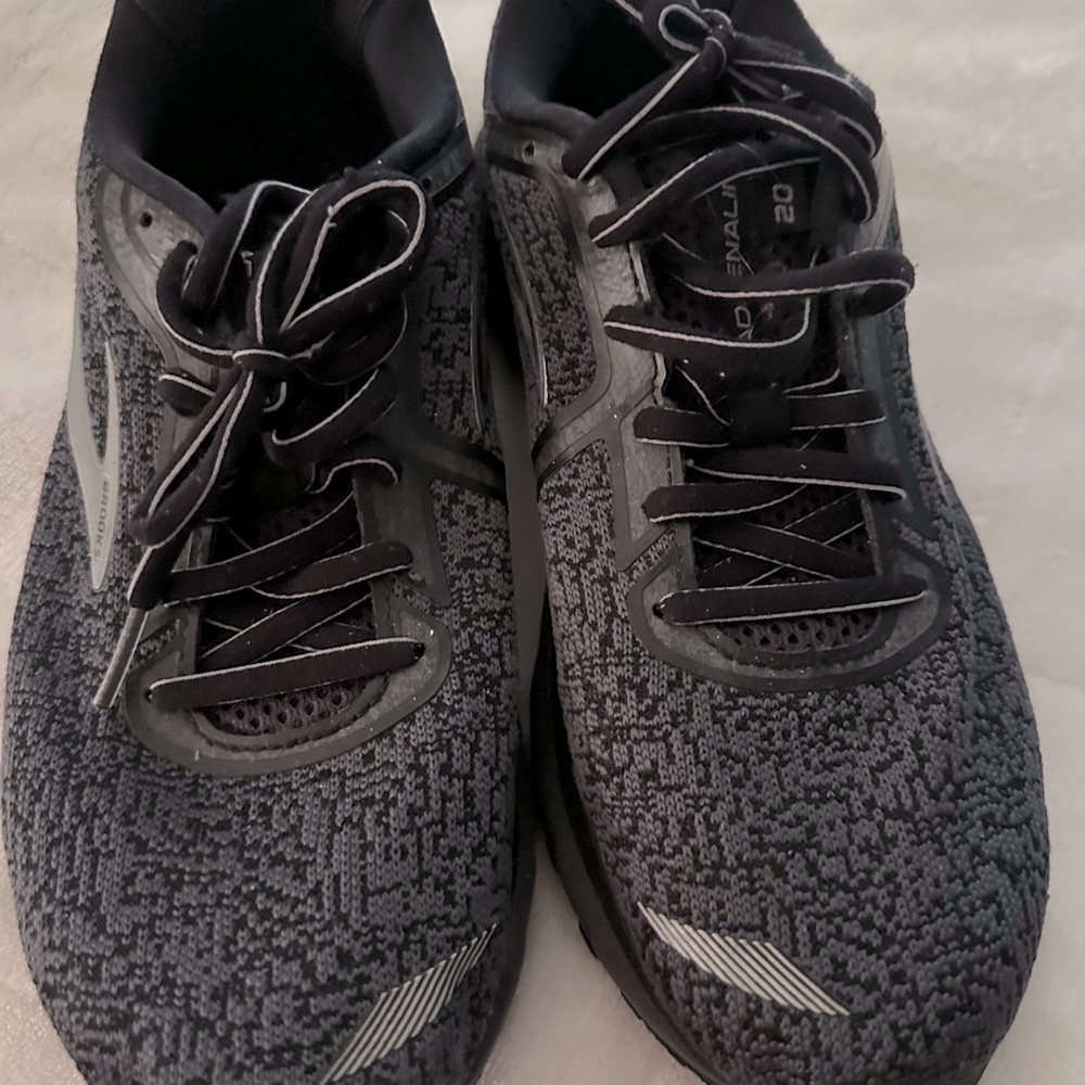 Mens Blue Black and Gray Athletic Shoes
